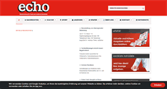 Desktop Screenshot of echo-rosenheim.de