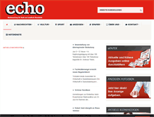 Tablet Screenshot of echo-rosenheim.de